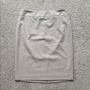 Calvin Klein Neutral Beige Pencil Skirt